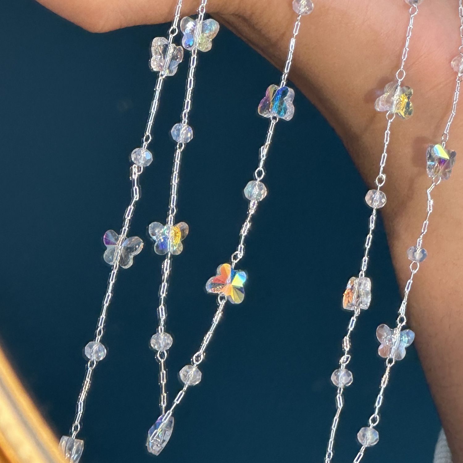 Women'S Clothing And Accessories - Dromerige AB Vlinder Kristal Spacer Chain