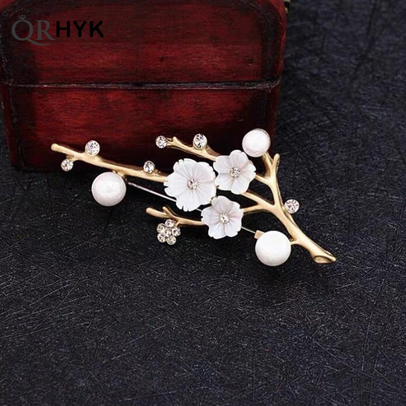 Women Accessories Bouquet - Handgemaakte Pruimenbloesem Broches Spelden Vrouwen Vintage