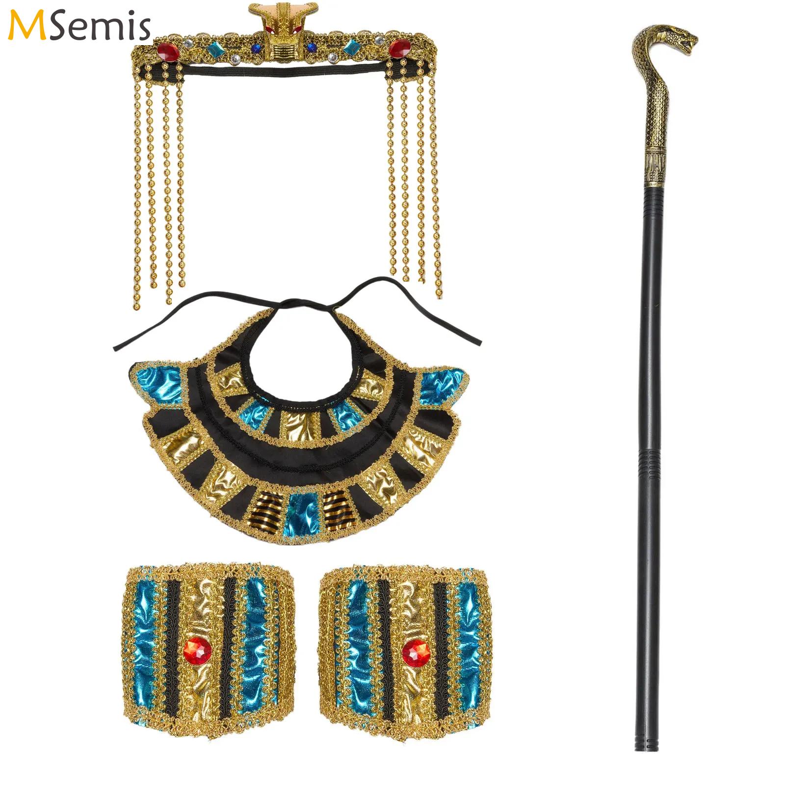 Women Accessories In Egypt - Cleopatra Egyptische Koningin Pruik En Kralen