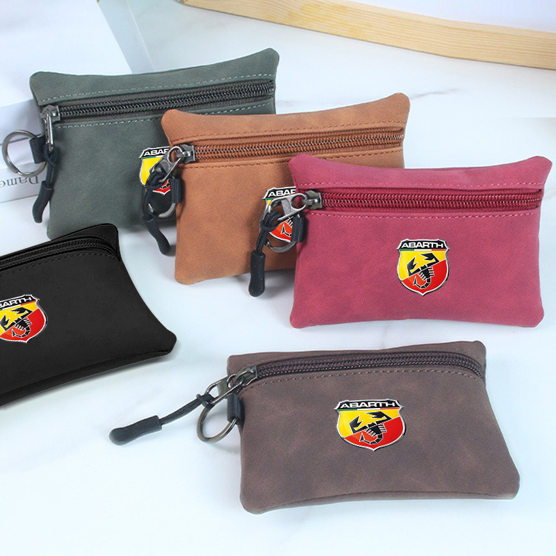 Women Accessories Logo - Auto Logo Suède Portemonnee Rits Sleutel