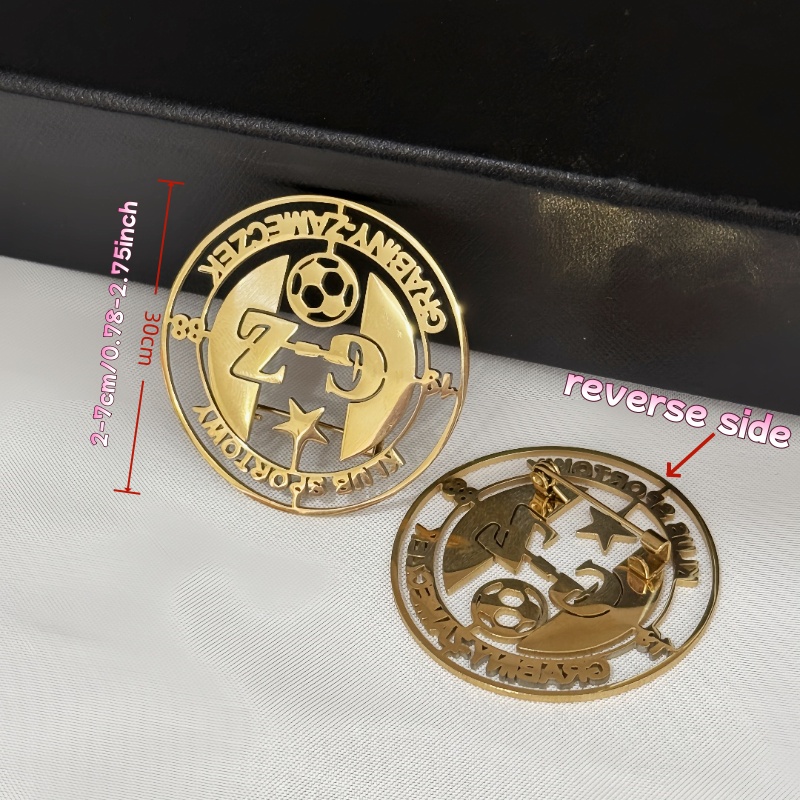 Aangepaste logo broche eenvoud - Women Accessories Logo recensie en prijs