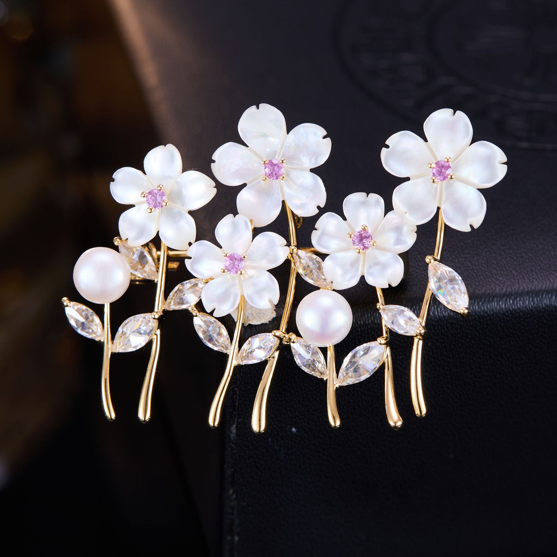 OKILY Elegante Witte Parelmoer - Women Accessories Bouquet recensie en prijs