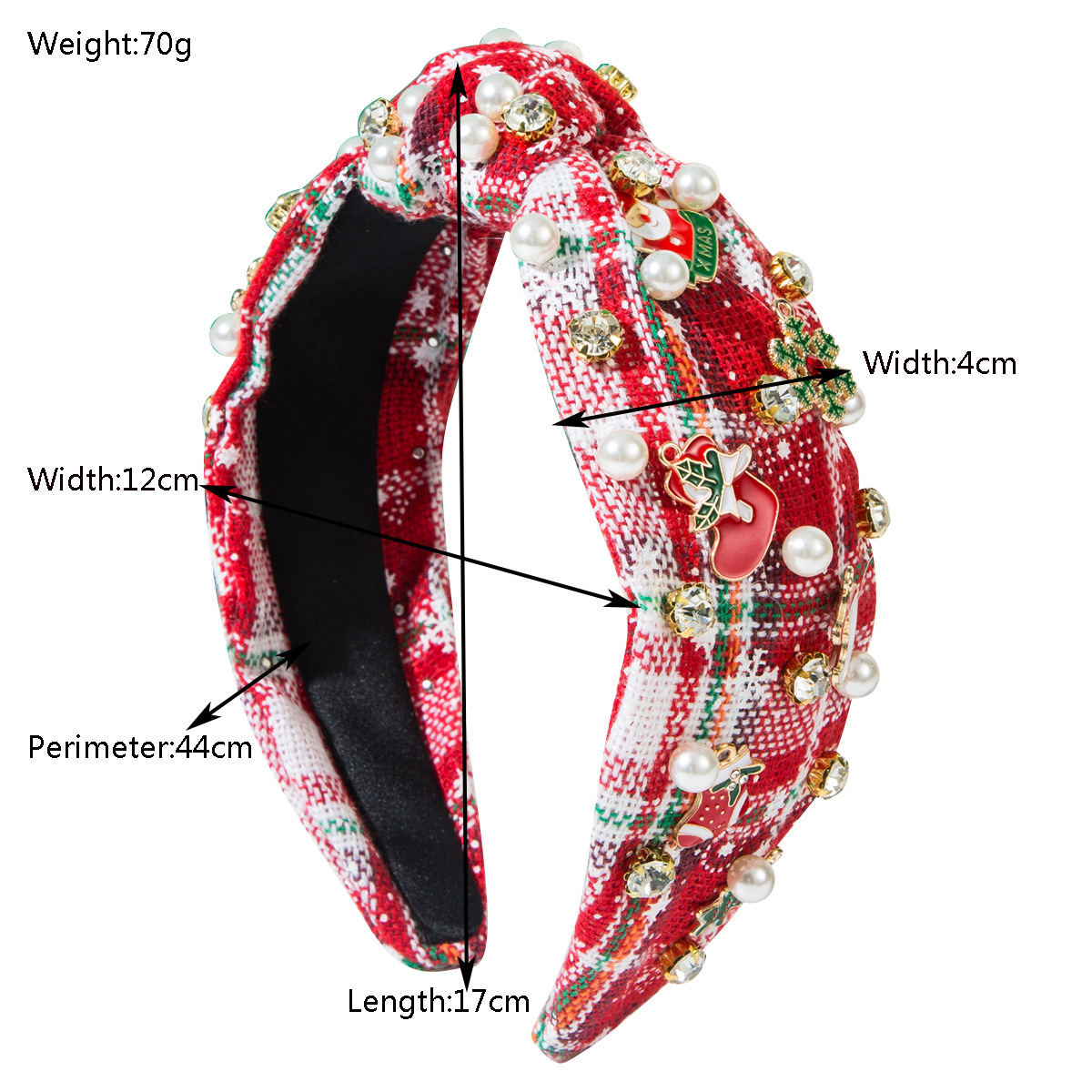 Britse stijl geruite haarband  - Women'S Accessories Rainbow Shops recensie en prijs