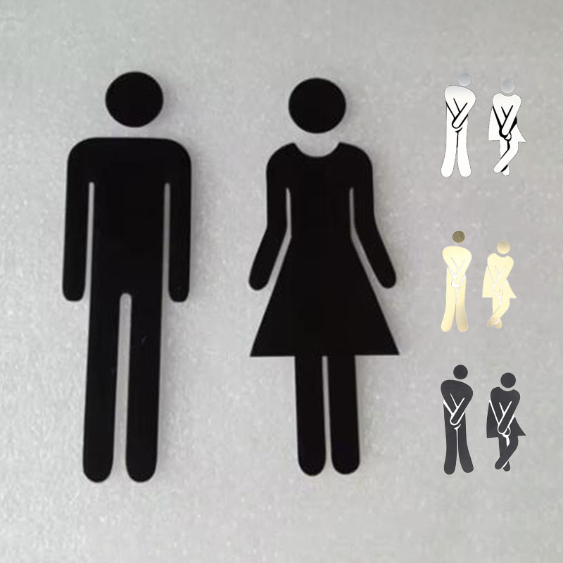3D DIY Vrouw Man Toilet Deurbo - Women Accessories Logo recensie en prijs