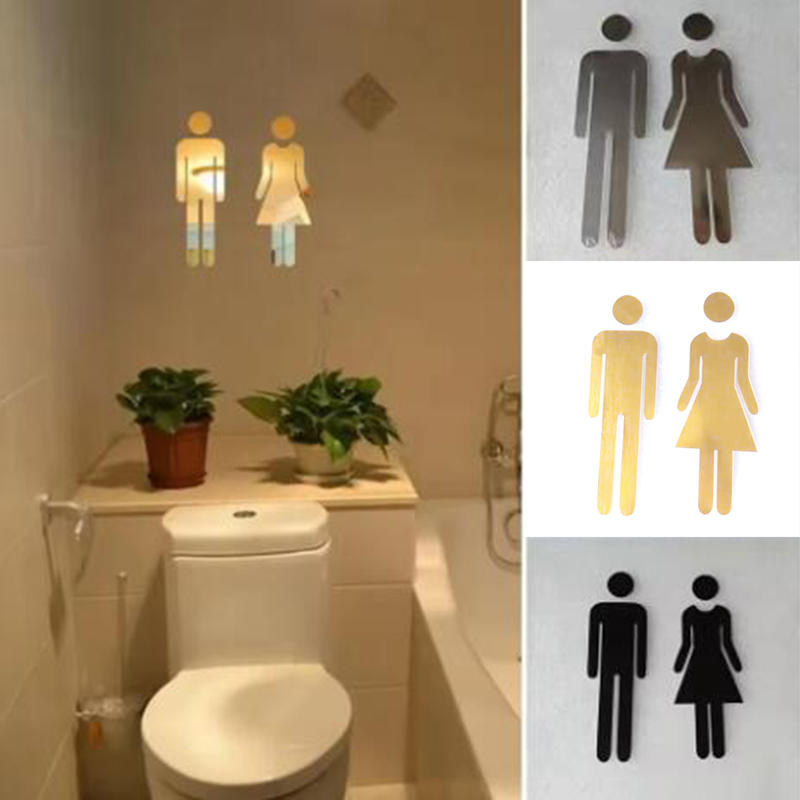 3D DIY Vrouw Man Toilet Deurbo - Women Accessories Logo recensie en prijs
