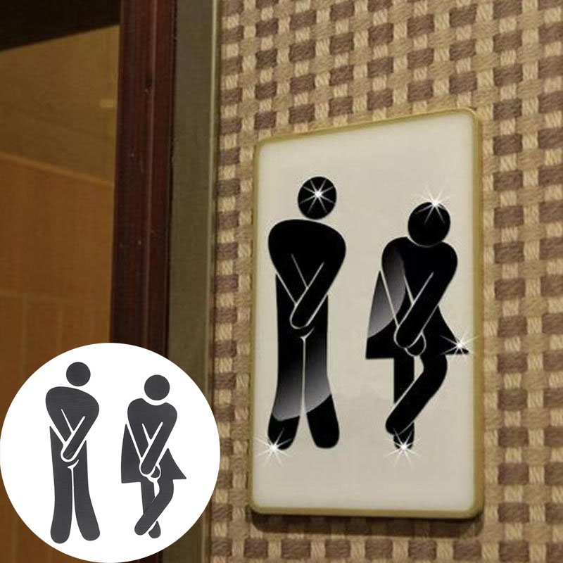 3D DIY Vrouw Man Toilet Deurbo - Women Accessories Logo recensie en prijs