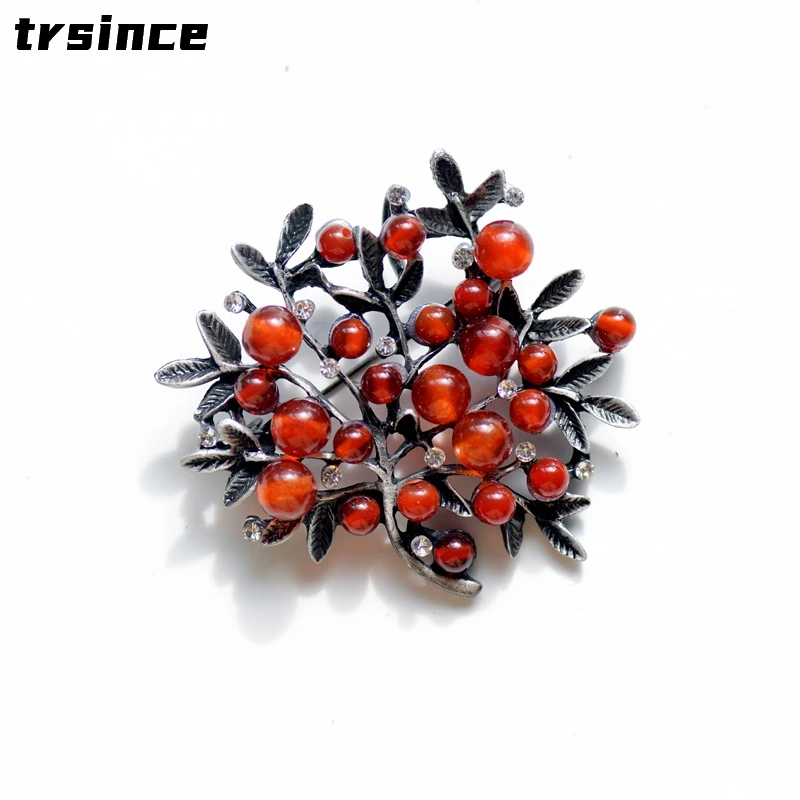 Rode Strass Bomen Broche Natuu - Women Accessories Bouquet recensie en prijs