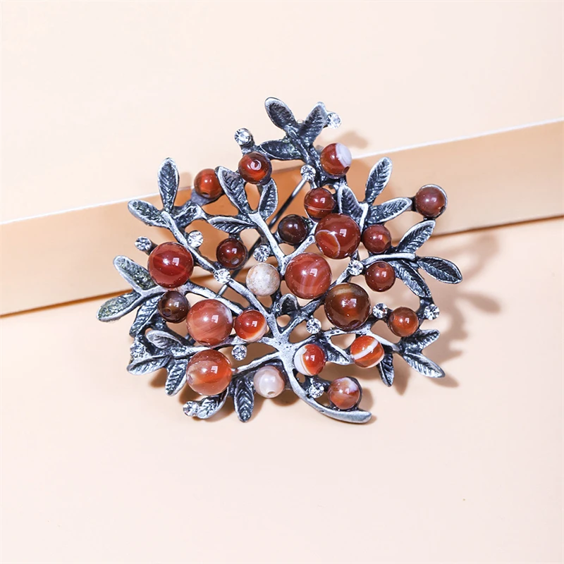 Rode Strass Bomen Broche Natuu - Women Accessories Bouquet recensie en prijs