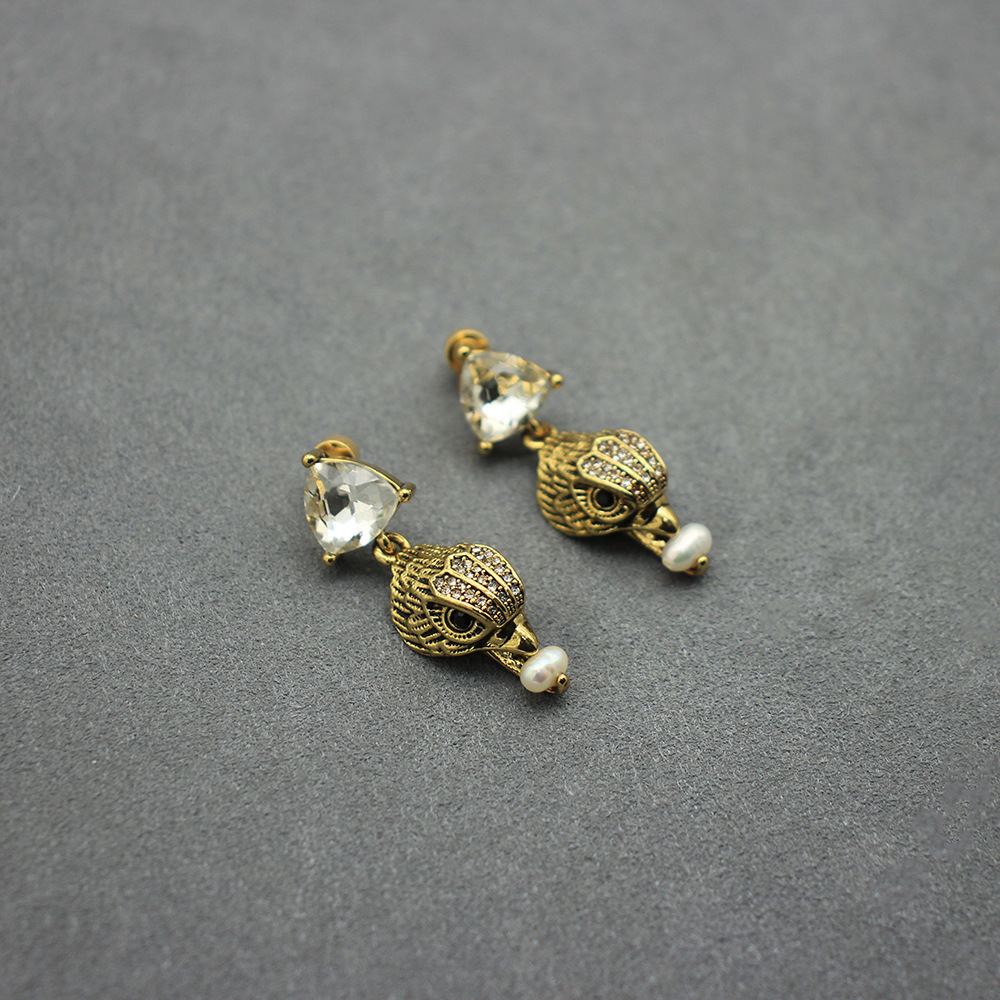 Vintage Eagle Head Stud Oorbel - Women'S Eagles Accessories recensie en prijs
