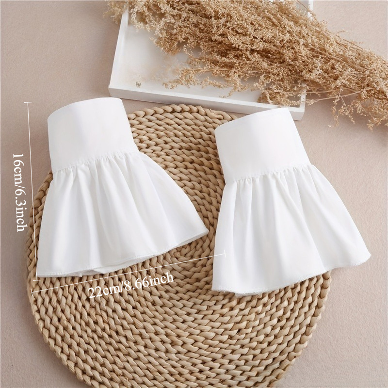 2 Stuks Ruches Eenvoudige Witt - Women'S Clothing And Accessories recensie en prijs