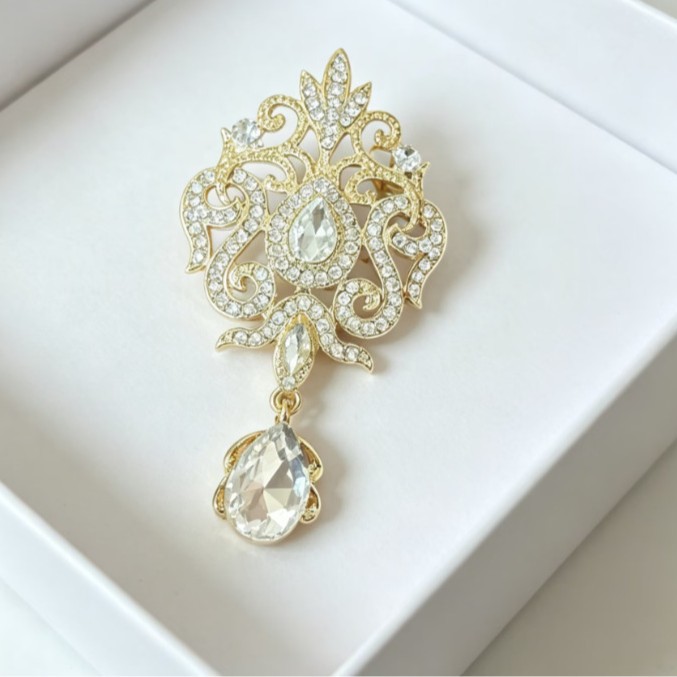 Luxe goudkleurige kristallen b - Women Accessories Bouquet recensie en prijs
