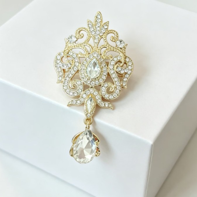 Luxe goudkleurige kristallen b - Women Accessories Bouquet recensie en prijs